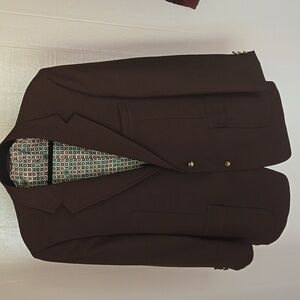 Vintage Brown 80s-70s Mens Blazer